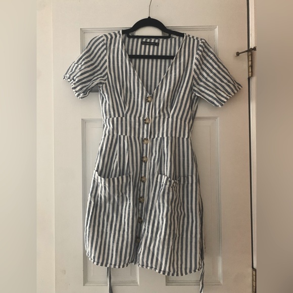 Abercrombie & Fitch Striped Button-Up Mini Dress - Picture 1 of 5